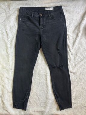 pistola Black Skinny Jeans with Ankle Zips
